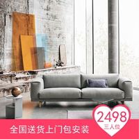 新款2018欧式简约客厅大气布艺小户型多人组合实木高品质三人沙发