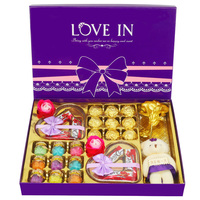 德芙巧克力礼盒装 送女友心形diy生日教师情人节礼物浪漫糖果创意