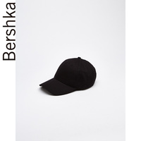 Bershka 女士 2018春夏新款黑色鸭舌帽刺绣棒球帽 04205984800