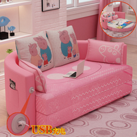 多功能布艺沙发床客厅小户型儿童床青少年1.5沙发1.8米可折叠整装