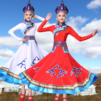 2018年春季新款少数民族蒙古族服装女内蒙舞蹈成人表演舞演出服饰