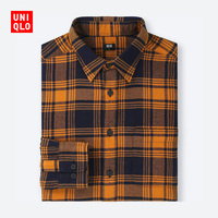 男装 法兰绒格子衬衫(长袖) 416054 优衣库UNIQLO