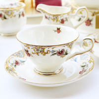 莹辰达咖啡杯套装陶瓷欧式小奢华骨瓷下午茶茶具花茶杯家用红茶杯