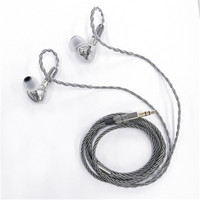 耳奔放不锈钢惰性金属膜耳塞动圈插针有线入耳式耳机可换线高解析