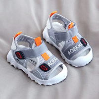 儿童夏季男童凉鞋女宝宝0一1-3岁包头婴儿软底学步鞋小童透气鞋子