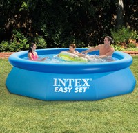 INTEX别墅儿童游泳池成人便携简易洗澡盆家庭充气加高厚戏水鱼池