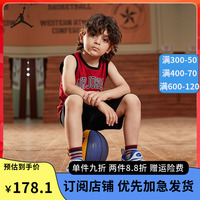 Nike 耐克小童装男童背心夏季儿童篮球服男孩无袖T恤短裤运动套装