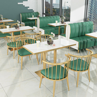 网红奶茶店桌椅商用餐厅小吃甜品快餐汉堡饭店咖啡厅卡座沙发组合