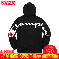 Supreme x Champion hooded sweatshirt联名冠军男女加绒连帽卫衣
