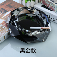 高档实用水晶烟灰缸 时尚创意个性礼品大号定制精品客厅欧式八角