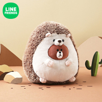 LINE FRIENDS布朗熊毛绒玩具 动漫女生可爱丛林玩偶圣诞节日礼物