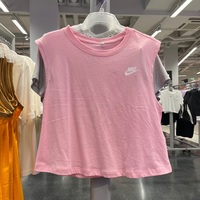 孟孟代购 NIKE耐克女子圆领宽松运动背心透气休闲无袖T恤 FB8226