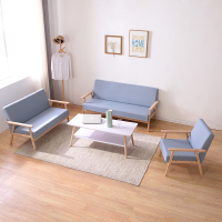 北欧布艺沙发小户型经济型三人客厅出租房简易现代简约双人组合
