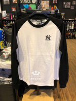 顺丰直发专柜代购MLB洋基队秋季新款NY男女圆领长袖T恤纯棉上衣