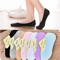 5双竹炭棉隐形女袜子夏季超薄硅胶防滑船袜防臭吸汗单鞋运动浅口