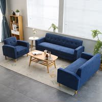 北欧布艺沙发客厅整装单人欧式双人三人小户型沙发公寓美式日式