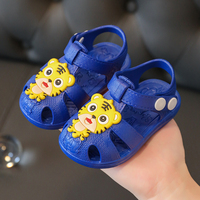 夏季新款儿童包头pvc凉鞋软底卡通小孩婴幼儿学步防滑男女宝宝鞋3