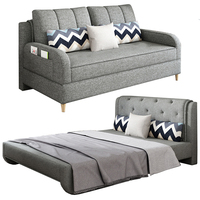 北欧现代简约多功能沙发床可拆洗折叠客厅小户型双人两用整装包邮