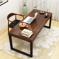 实木书桌简易学习台北欧电脑台式桌写字台简约现代美式家用办公桌