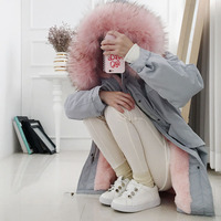 棉服女冬季装学生韩版棉袄2018新款中长款外套宽松bf加厚反季棉衣