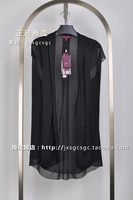 专柜正品雅莹黑色针织开衫G14EF9107A