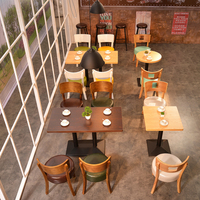 奶茶甜品店快餐小吃店桌椅组合麻辣烫餐饮蛋糕店饭店桌椅沙发组合