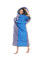 冬天户外成人冬季加厚保暖室内露营野营可伸手羽绒隔脏棉睡袋可爱