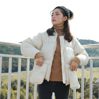 芸格2018冬季新款韩版加厚小个子羽绒棉小棉袄大口袋短款女士棉衣