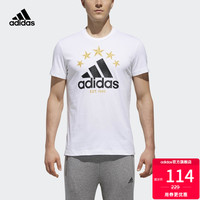 阿迪达斯官方adidas 运动型格 男子 短袖T恤 DW8925 DW8924