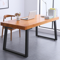 北欧实木书桌简约卧室宿舍写字桌子台式电脑桌家用美式现代办公桌