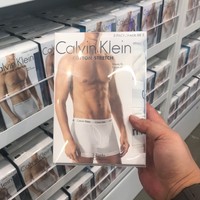 美国正品Calvin Klein纯棉透气性感CK男士平角四角内裤3条礼盒装