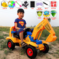 挖掘机玩具遥控全电动儿童可坐可骑充电男孩勾机大号工程车挖土机