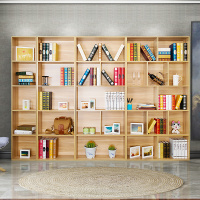 简易书架置物架简约现代柜子落地桌上书橱创意自由组合书柜格子柜