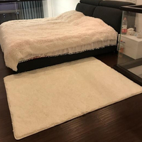 北欧现代客厅白色ins毛毯地毯卧室网红同款满铺房间床边长毛地垫