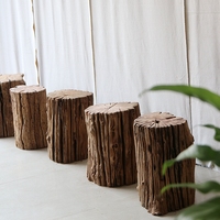 原木树墩实木凳子老木桩茶几茶桌凳树墩凳子树桩艺术摆件根雕物件