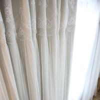 2017新款韩式蕾丝公主遮光卧室飘窗纯色加厚环保定制窗帘