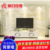 佛山瓷砖电视背景墙客厅欧式简约3d大理石高温微晶石装饰艺术墙砖