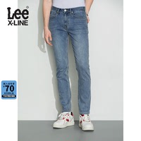 LeeXLINE22秋冬新品723修身直脚浅蓝色男牛仔裤LMB100723100-481