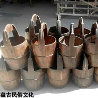 热卖老木桶水桶老木头木质水桶古代木桶民俗怀旧老物件