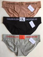 美国正品 2018款 Calvin Klein/CK内裤女士全棉宽边三角裤QF4921