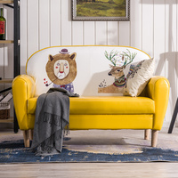 美式小户型沙发布艺双人三人服装店沙发现代简约北欧单人商用沙发