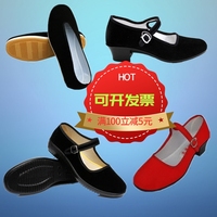 六一民国演出儿童鞋 老北京布鞋 女童黑布鞋 秧歌舞蹈鞋 军装布鞋