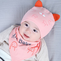 婴儿帽子秋冬薄款夏天0-3-6-12个月新生儿纯棉胎帽男女宝宝天韩版