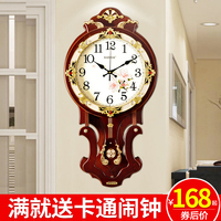 欧式时钟挂钟客厅静音挂表家用大气石英钟创意简约中国风时尚钟表