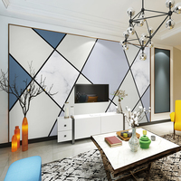 2019北欧8D电视背景墙纸壁纸现代简约装饰客厅家用5d影视墙布壁画