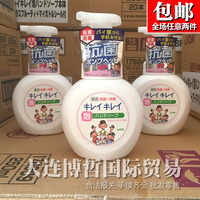 日本原装进口狮王植物洁净消毒泡沫洗手液 婴幼儿用花香淡香250ml