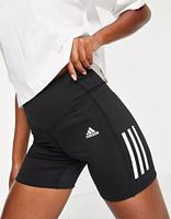 英国代购  2022款 Adidas 女装健身侧边条纹紧身运动休闲短裤