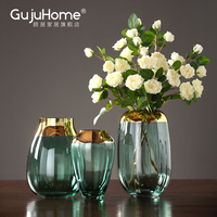 简约现代轻奢玻璃花瓶透明水培插花瓶北欧客厅餐桌家居装饰品摆件
