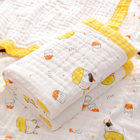 婴儿浴巾纯棉6层纱布盖毯超柔吸水洗澡被子幼儿童宝宝新生儿用品