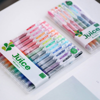 日本PILOT百乐juice果汁笔按动彩色中性笔0.5mm 金属色套装10EF